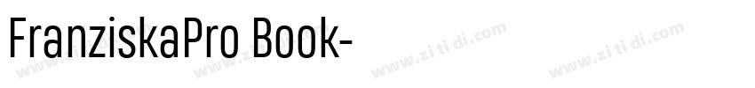 FranziskaPro Book字体转换